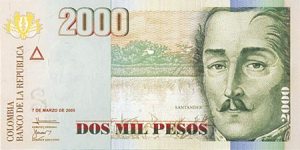 2000 pesos colombianos, imagen tomada de http://colombia.comosevive.com/